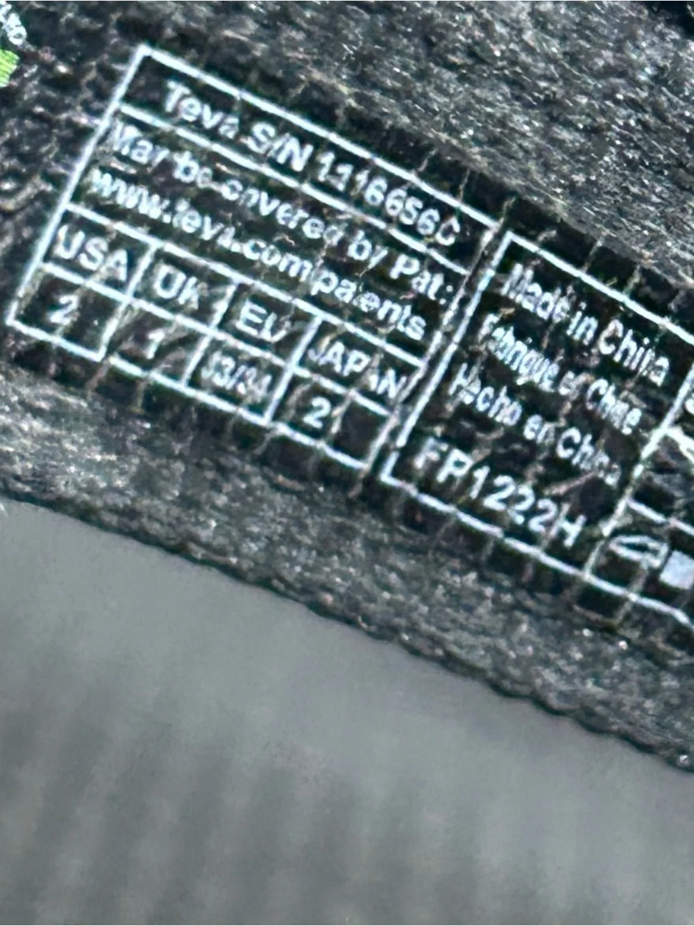 Teva universal original black sandals